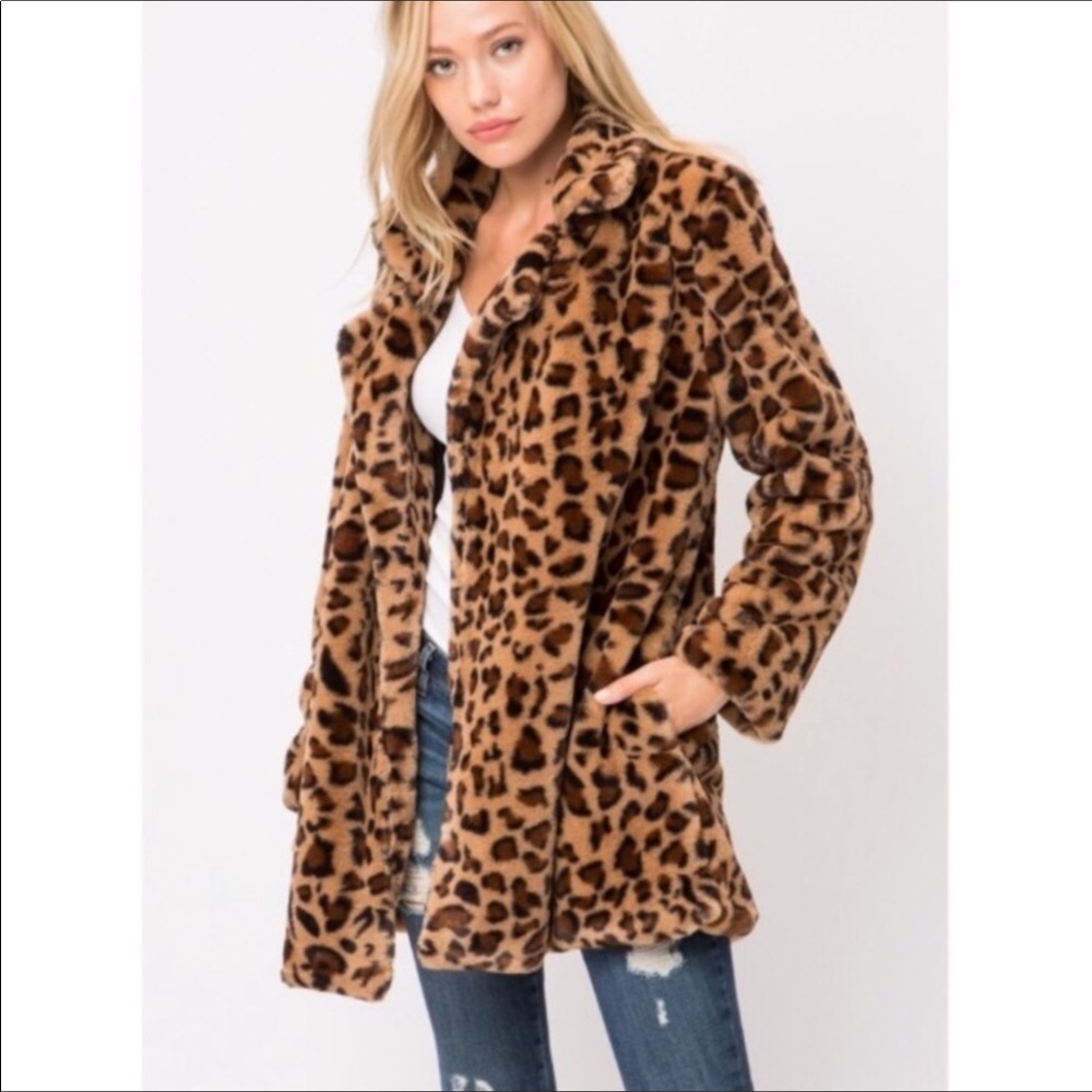 Super Soft Faux Fur Leopard Coat - 5 Star Rated